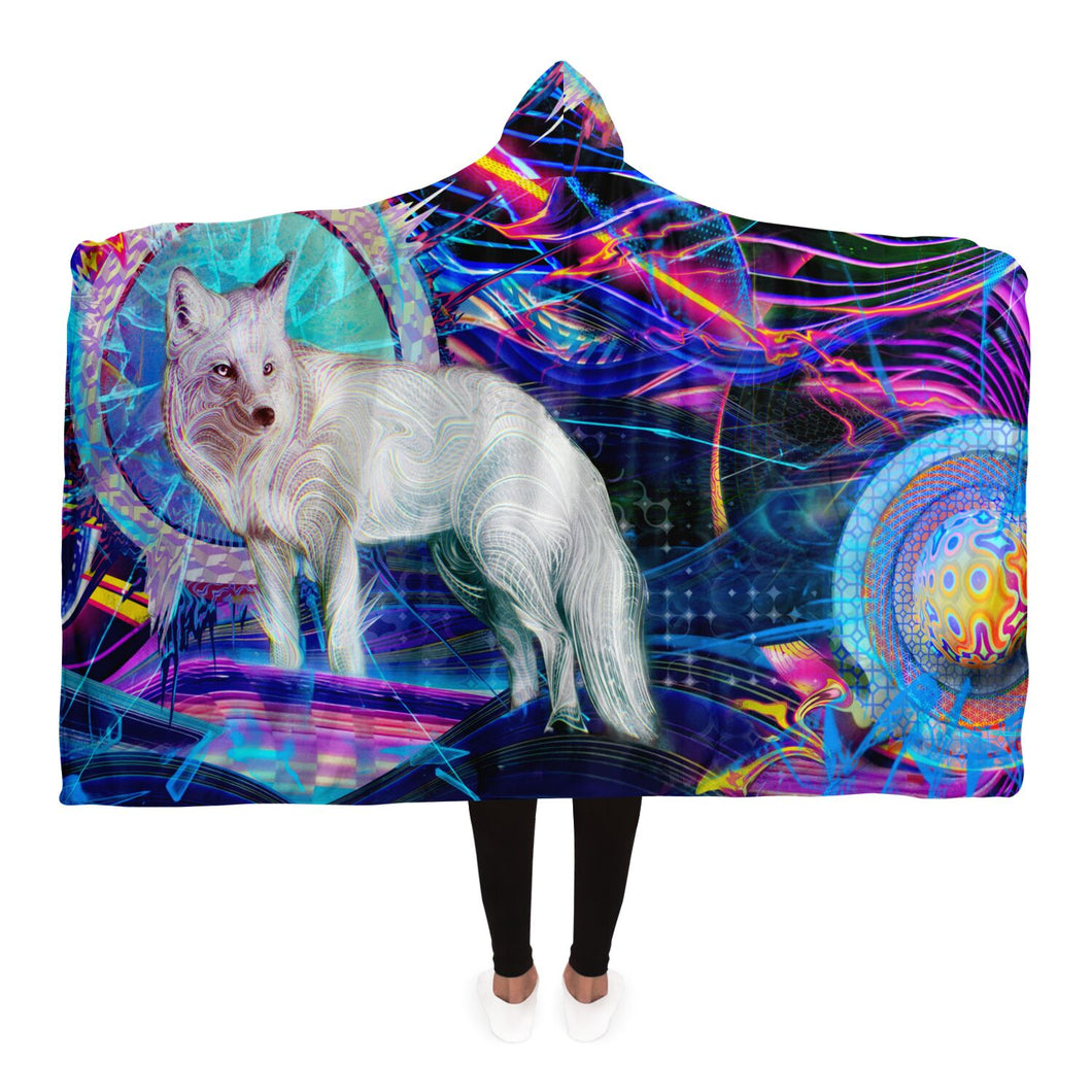 Bot Rock Foxtrot Hooded Blanket