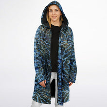 Wet Cheetah Blanket Cloak in Blue
