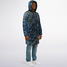 Wet Cheetah Blanket Cloak in Blue