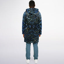 Wet Cheetah Blanket Cloak in Blue