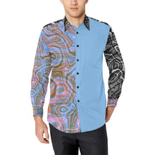 Reflective Tendencies in Baby Blue Casual Dress Shirt