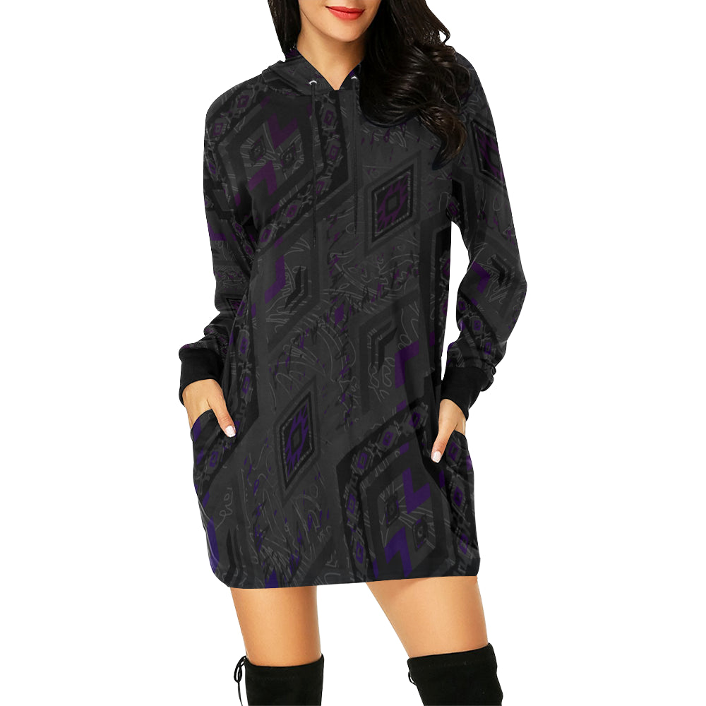 Black Pearl Hooded Dress