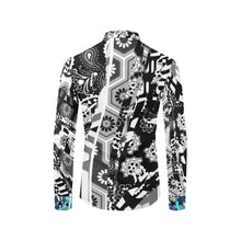 Angel Food in Black and White Casual Dress Shirt