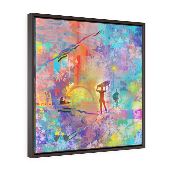 Surf Spell Framed Premium Gallery Wrap Canvas
