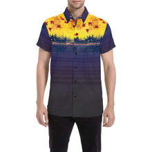 The Flock is Hot Short Sleeve Button Up