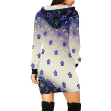 Lewis Towers White Blue Hooded Dress