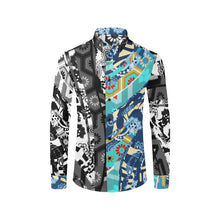 Angel Food in Black and White Casual Dress Shirt