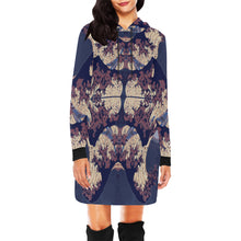 Midnight Off of Kanagawa Hooded Dress