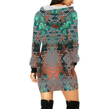 Degenerating Hooded Dress