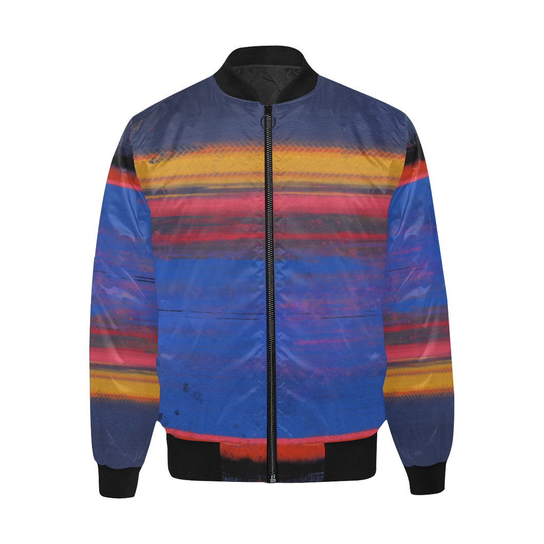 Mornings In New Mexico Quilted Bomber Jacket