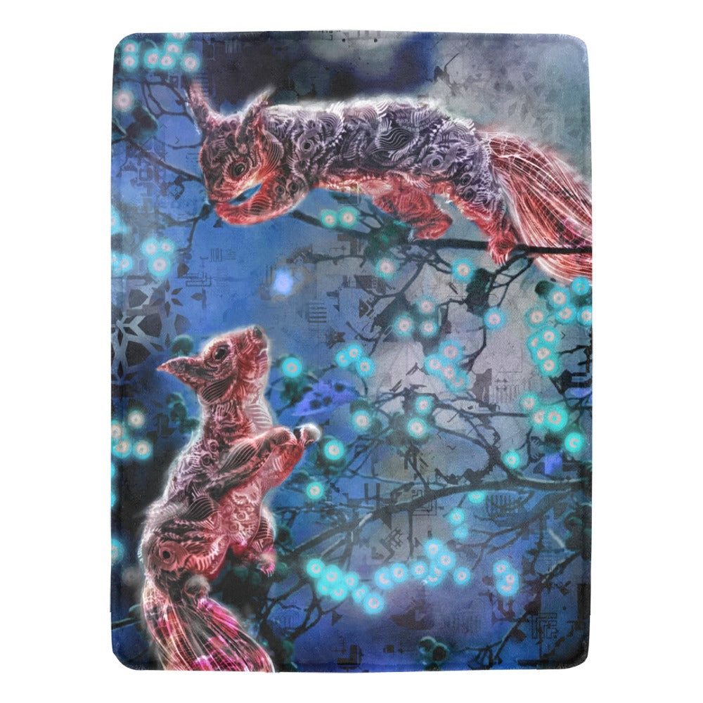 Bright Eyes & Bushy Tales Ultra-Soft Micro Fleece Blanket 60