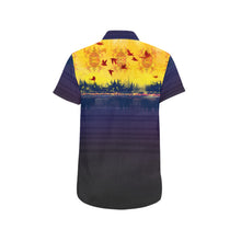 The Flock is Hot Short Sleeve Button Up