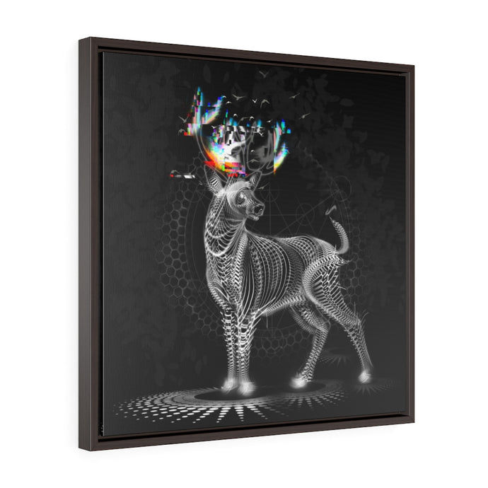 Moonlit Stag Framed Premium Gallery Wrap Canvas