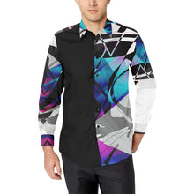 Pyraglyph in Blue Casual Dress Shirt