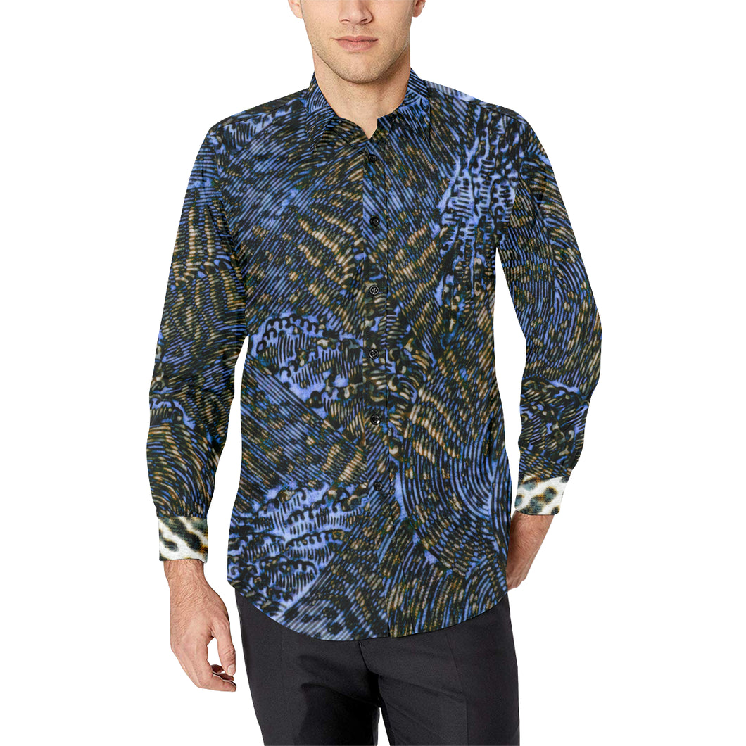Wet Cheetah Casual Dress Shirt
