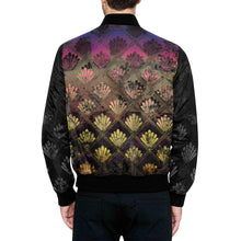 Guilded Lily in Black Quilted Bomber Jacket