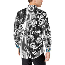 Angel Food in Black and White Casual Dress Shirt