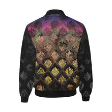 Guilded Lily in Black Quilted Bomber Jacket