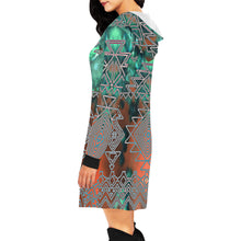 Degenerating Hooded Dress