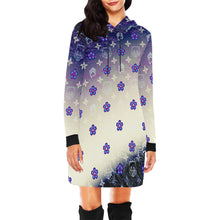 Lewis Towers White Blue Hooded Dress