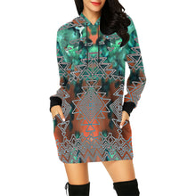 Degenerating Hooded Dress