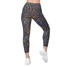 Wet Cheetah Leggings with pockets