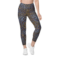 Wet Cheetah Leggings with pockets