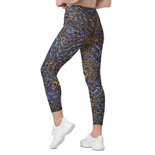 Wet Cheetah Leggings with pockets
