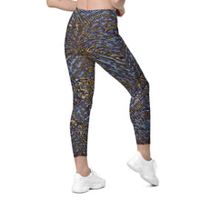 Wet Cheetah Leggings with pockets