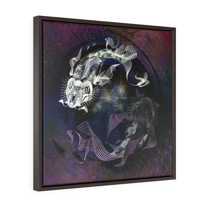 In Circles Framed Premium Gallery Wrap Canvas