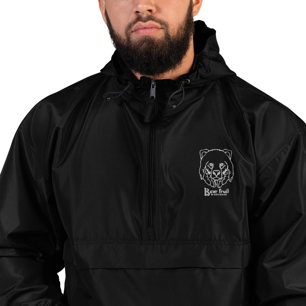 Bear Fruit Embroidered Champion Packable Jacket
