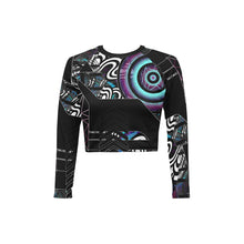 Fizzle Tickler Long Sleeve Crop Top