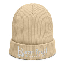 Bear Fruit Designs Organic ribbed beanie