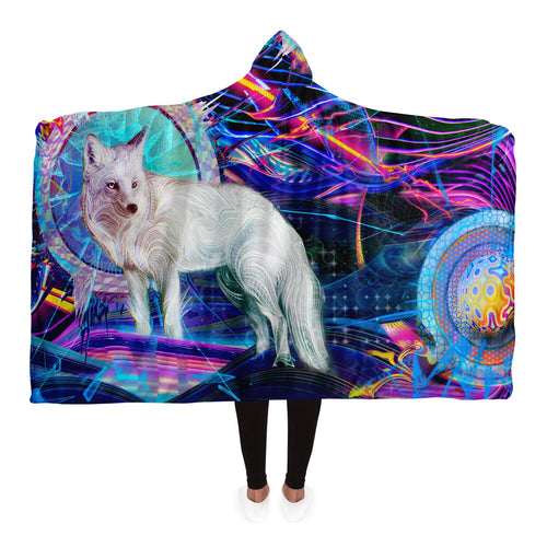 Bot Rock Foxtrot Hooded Blanket