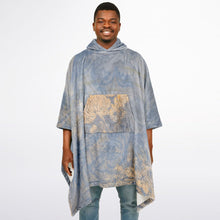 sore winner Flannel Blanket Poncho - AOP