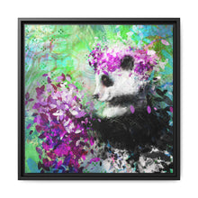Blissful Bear Matte Canvas, Framed (Multi-color)