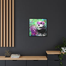Blissful Bear Matte Canvas, Framed (Multi-color)