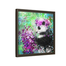 Blissful Bear Matte Canvas, Framed (Multi-color)