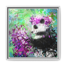Blissful Bear Matte Canvas, Framed (Multi-color)