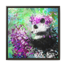 Blissful Bear Matte Canvas, Framed (Multi-color)