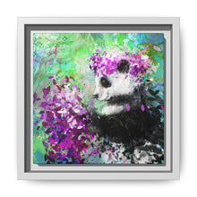 Blissful Bear Matte Canvas, Framed (Multi-color)