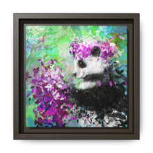 Blissful Bear Matte Canvas, Framed (Multi-color)