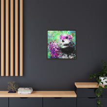 Blissful Bear Matte Canvas, Framed (Multi-color)