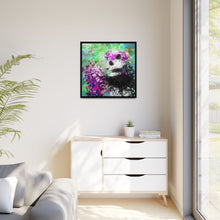 Blissful Bear Matte Canvas, Framed (Multi-color)