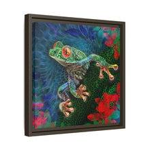 frog Matte Canvas, Framed (Multi-color)
