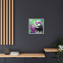 Blissful Bear Matte Canvas, Framed (Multi-color)
