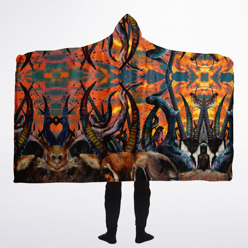 Power in Numbers Hooded Blanket Sherpa