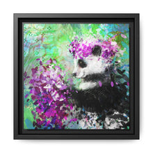 Blissful Bear Matte Canvas, Framed (Multi-color)