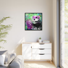 Blissful Bear Matte Canvas, Framed (Multi-color)