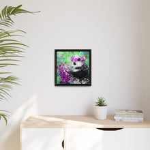 Blissful Bear Matte Canvas, Framed (Multi-color)